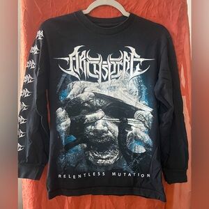 Archspire black long sleeve graphic tee size small.